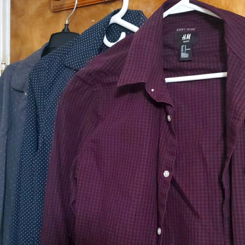 3 H&M shirts medium slim fit